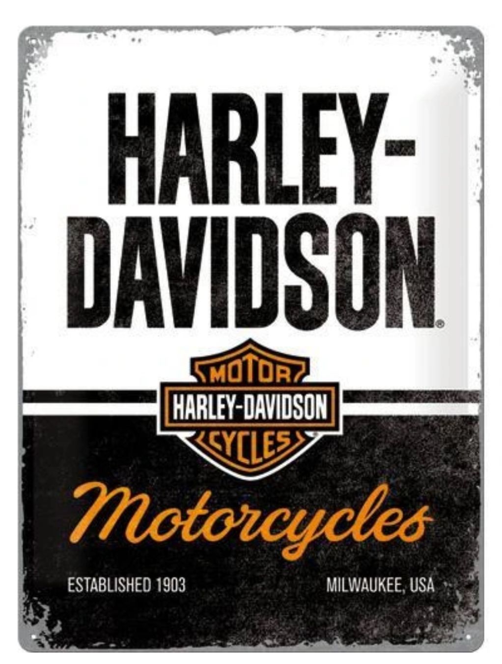 Schilder: Harley Davidson Hängeschild Blechschild 30x40cm Original NEU – Neu und originalverpackt aus Goldach von SSRConzept