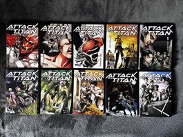Attack on Titan Manga, Band 1-10 (dt. Ausgabe)