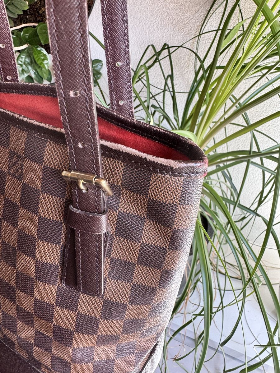 Borse da donna: Louis Vuitton Bucket Ebene Damier Original – Usato da Neuenegg venduto da ilovefashion123 3