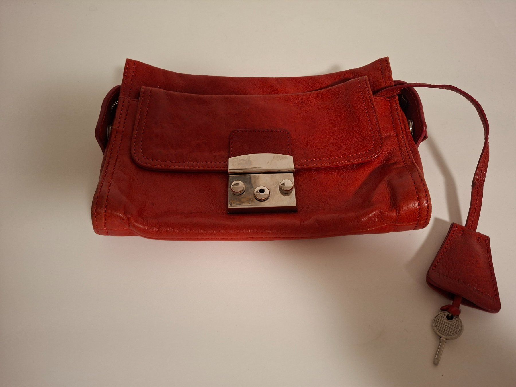 Borse da donna: Pollini Leather Bag, Red, Stylish, Summer Bag! – Usato da Zürich venduto da oli_p8cc 1