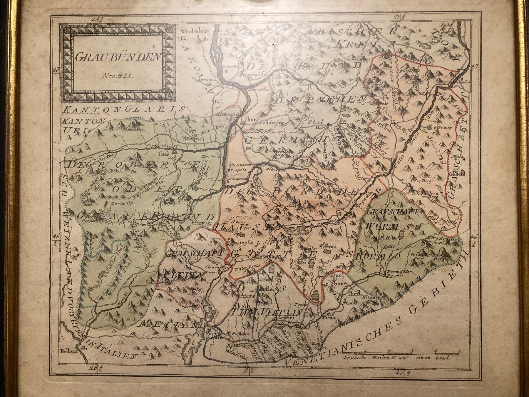 Landkarten & Atlanten: Graubünden Karte (1791 ???) – Gebraucht aus Adliswil von eku_8mgk 2