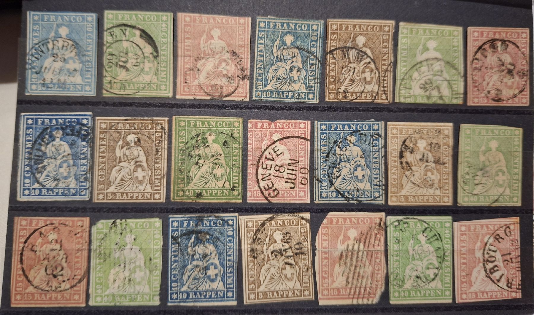 Tutti i francobolli: Strubellot mit 21Stk.  – Usato da Balgach venduto da SIMEON27