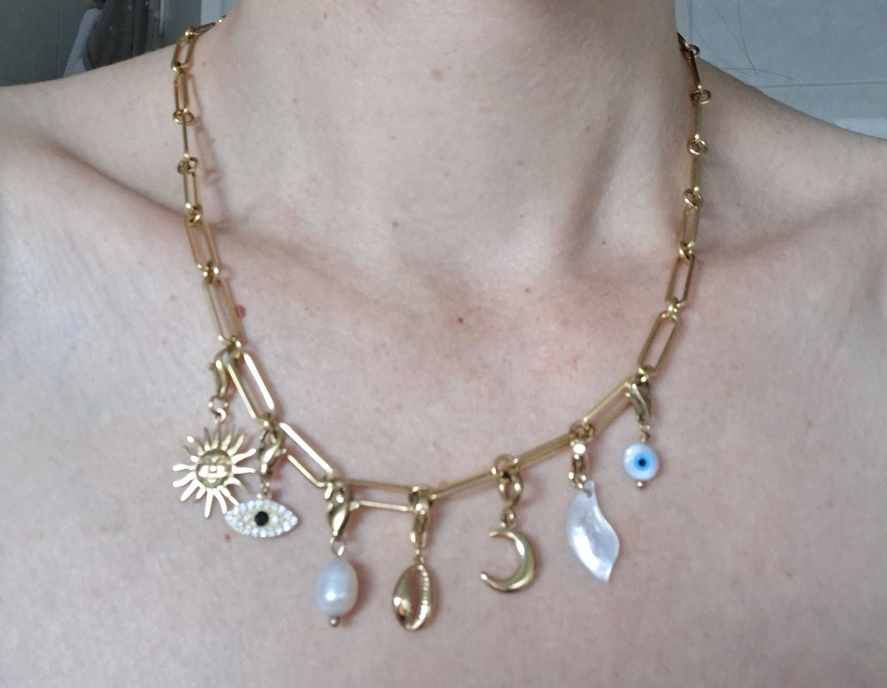 Colliers: Collier charms acier inoxydable – Neuf (Voir description) à Le Landeron par Liline89 5