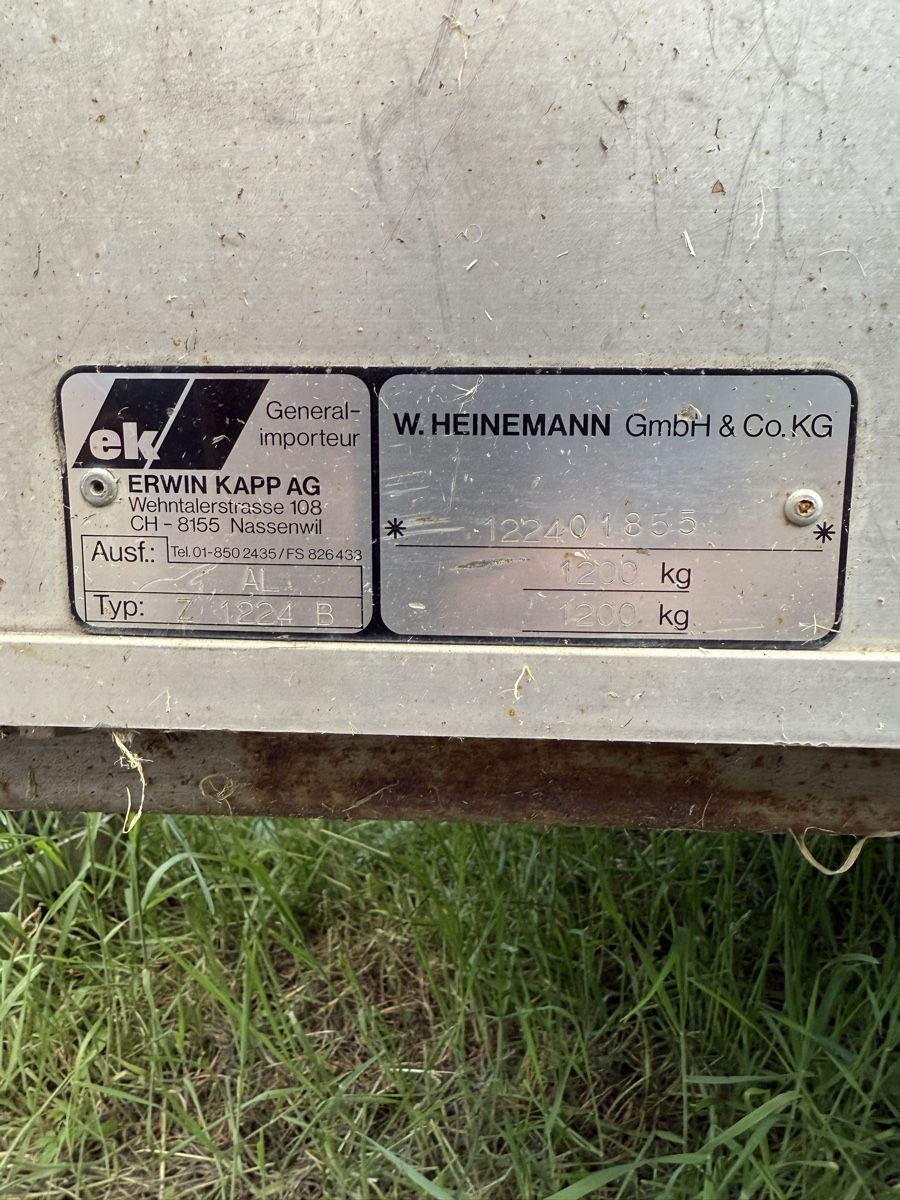 Heinemann Rimorchi: Anhänger Heinemann 1200kg – Usato da Gamsen venduto da Dominique87Seiler 2