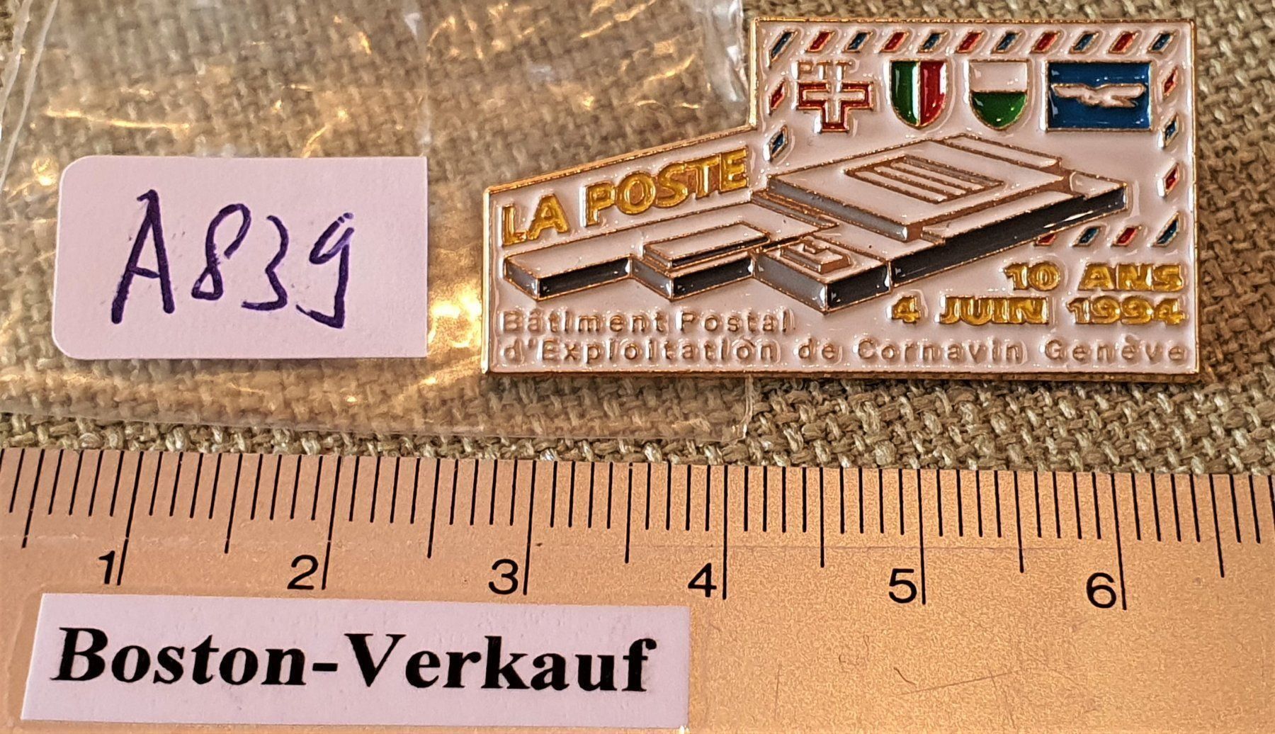 Spille: A839  PTT Post La Poste Geneve Genf 1994 – Usato da Reinach BL venduto da Boston-Verkauf 2