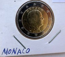 2 Euro Münze Monaco 2011