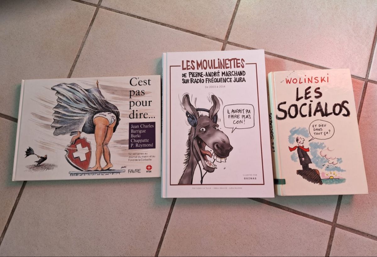 Comics: Lot 3 livre, Wolinski Chapatte – Gebraucht aus Moutier von Happyvidedressing