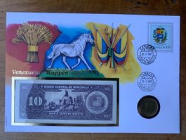 VENEZUELA - 1st Day Cover 1997 - 10 Bol. 1995 &  2 Bol. 1988