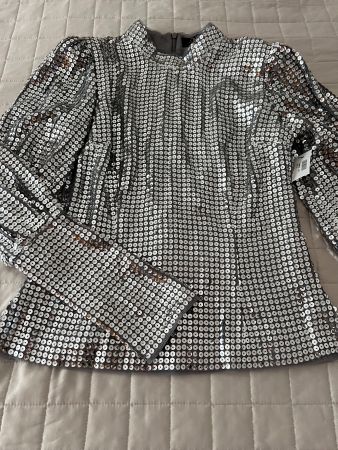 Pailletten Bluse De-la Vali