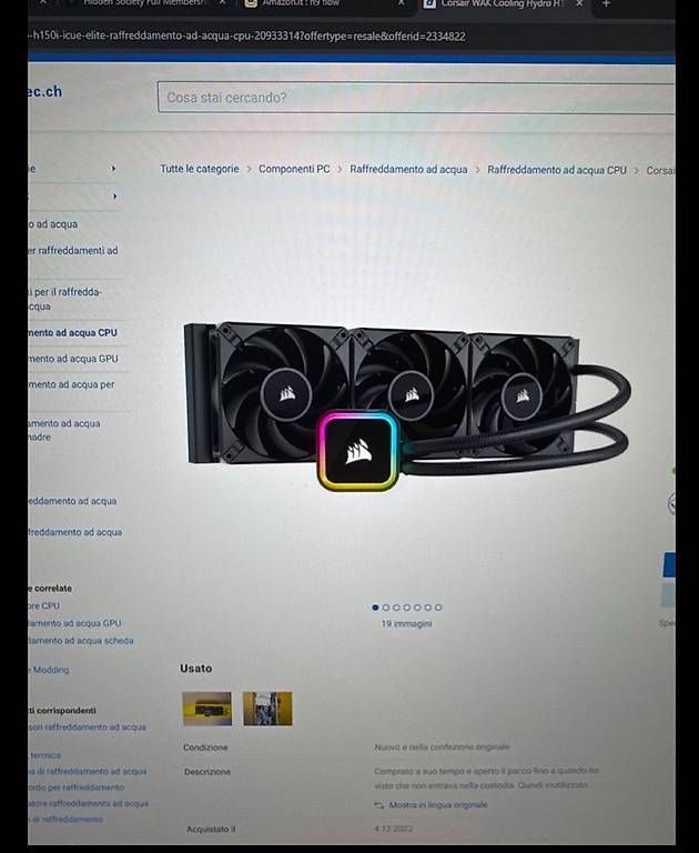 PC: Vendo componenti da gaming – Usato da Bedano venduto da GM2199 2