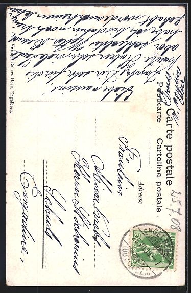 Ansichtskarten: AK Engelberg, Hotel Schweizerhof, 1908 – Gebraucht aus Berlin von bartko-reher 1