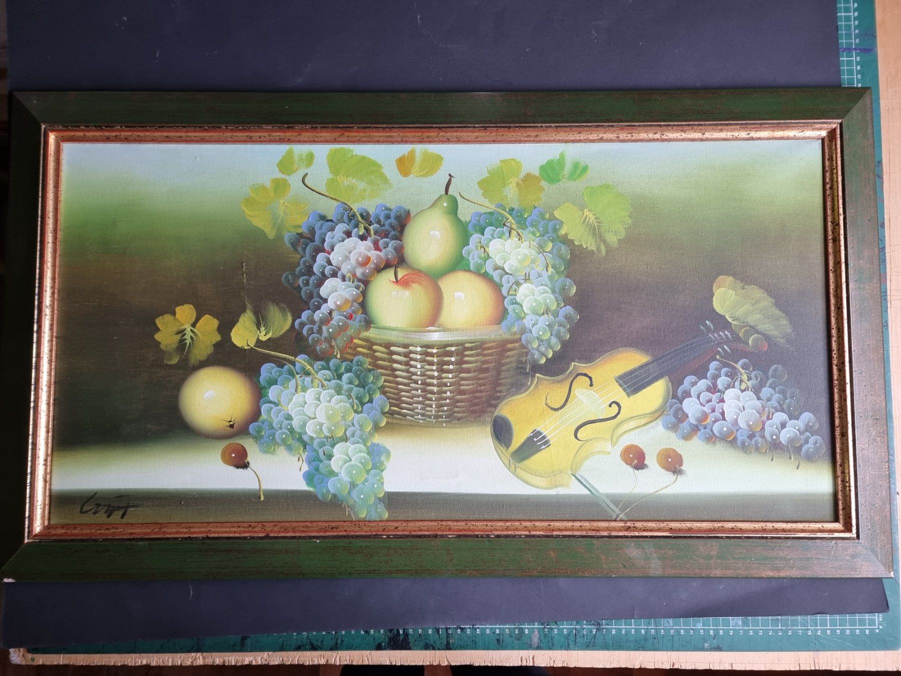 Gemälde: GEMÄLDE STILLLEBEN SIGNIERT MIT RAHMEN – Gebraucht aus Gersau von grafik-kunst