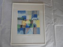 Hans Egli - Original Lithographie Nr.. 37 /110 - gerahmt