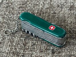 Altes Sackmesser WENGER Champ 8-lagig Grün TOP RAR