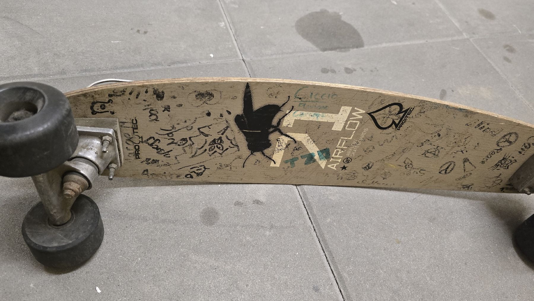 Skateboards: Vintage Airflow Skateboard, slalom - flex deck marks  – Usato da Zürich venduto da hea_sxv7