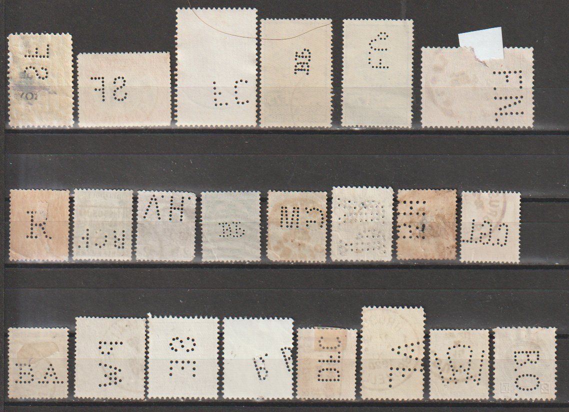 Tous les timbres: Perfins Belgique Collection Ancienne – D'occasion à Crans-Montana par kira56 1