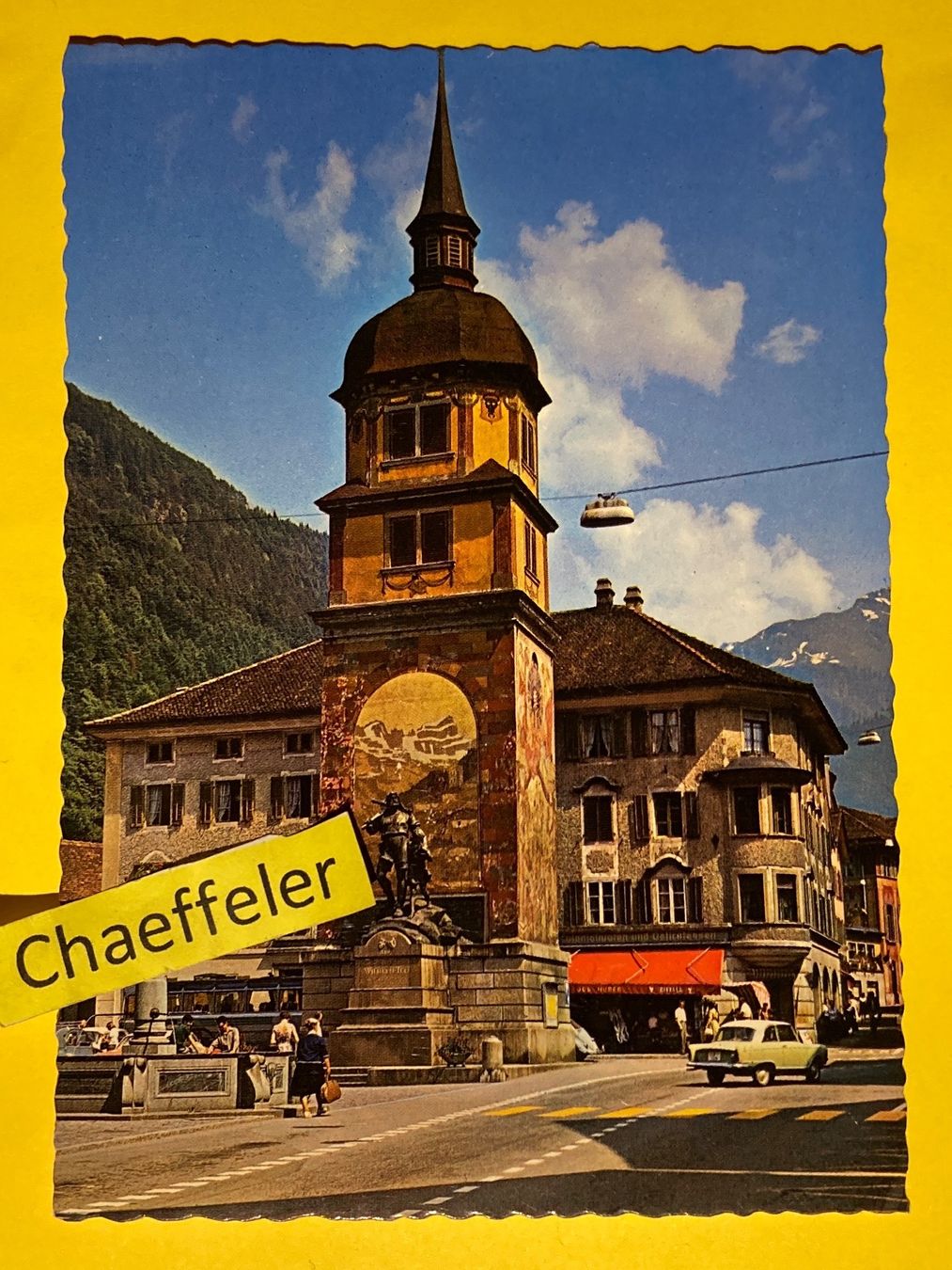 Cartoline postali: Altdorf, Wilhelm-Tell-Denkmal – Usato da Zürich venduto da Chaeffeler