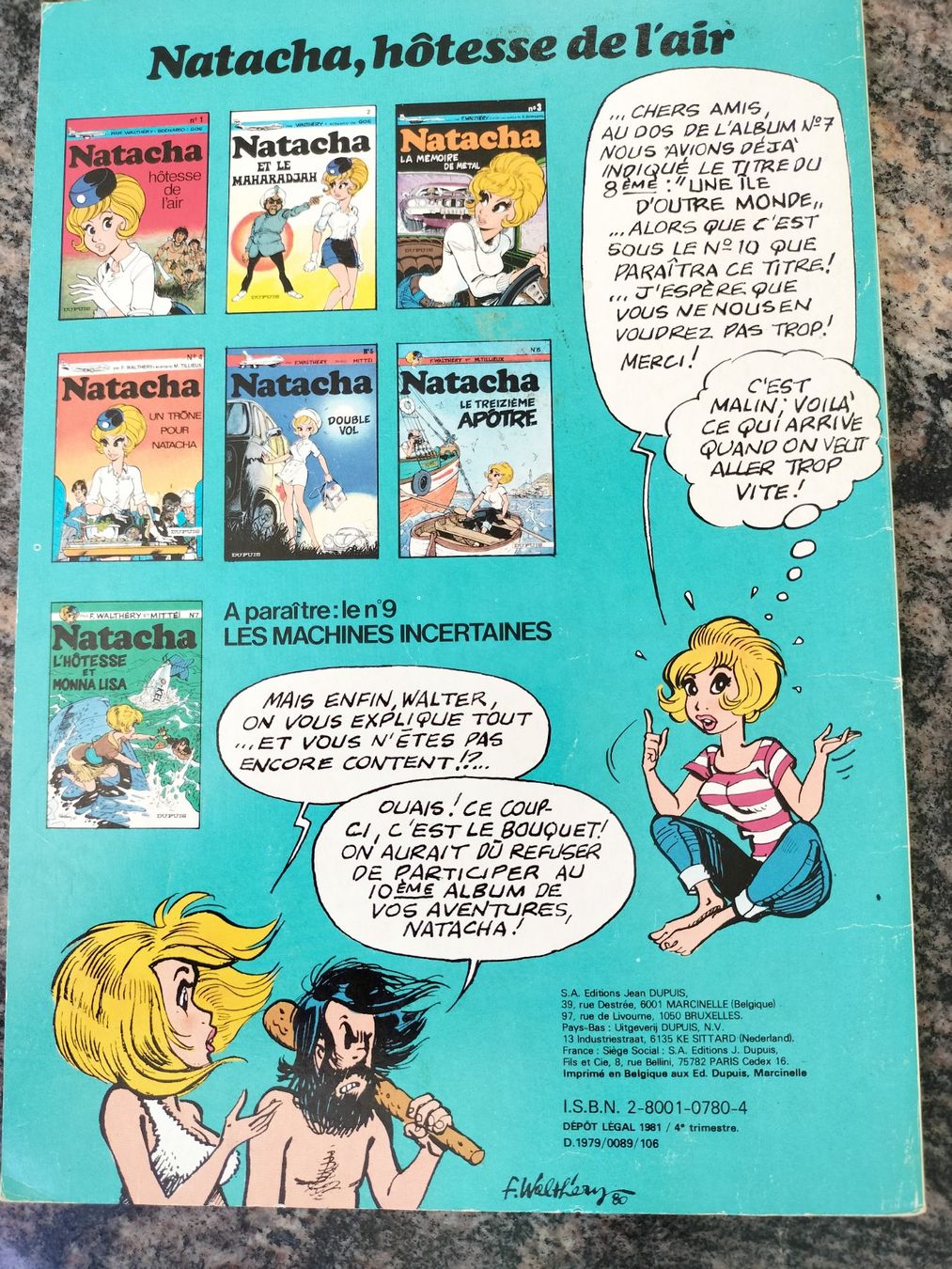 Fumetti: NATACHA °° INSTANTANÉ POUR CALTECH°° E.O – Usato da Cortaillod venduto da rozinna 1