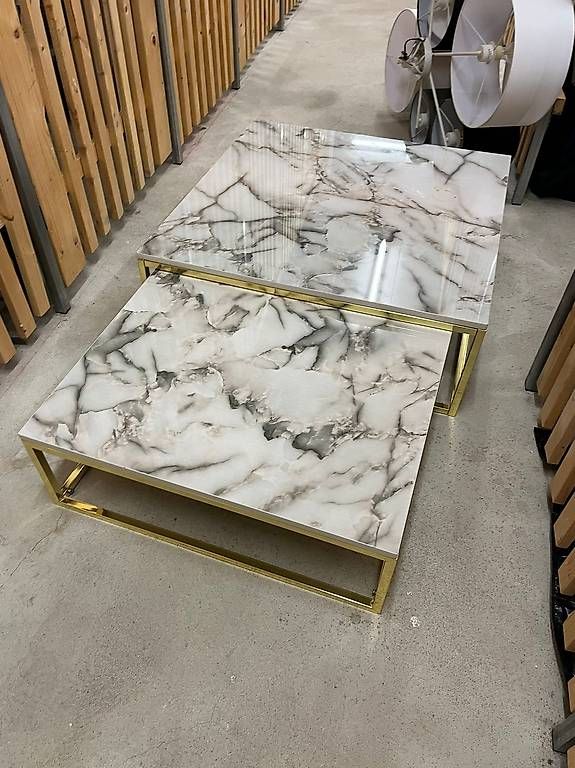 Tables: 2 pieces marble coffee table – D'occasion à Zürich par dil_q929