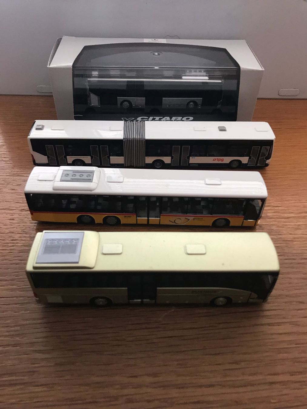 Rietze Modellautos: 4x Rietze Postautos Stadtbusse – Gebraucht aus Luzern von mey_s13