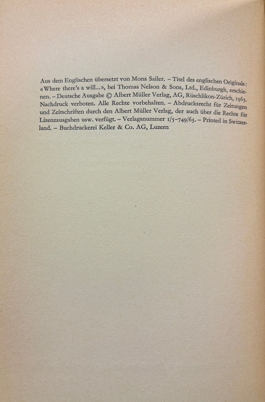 Livres: Atkinson Mary E., Das verschwundene Testament – D'occasion à Sarnen par Livres 2