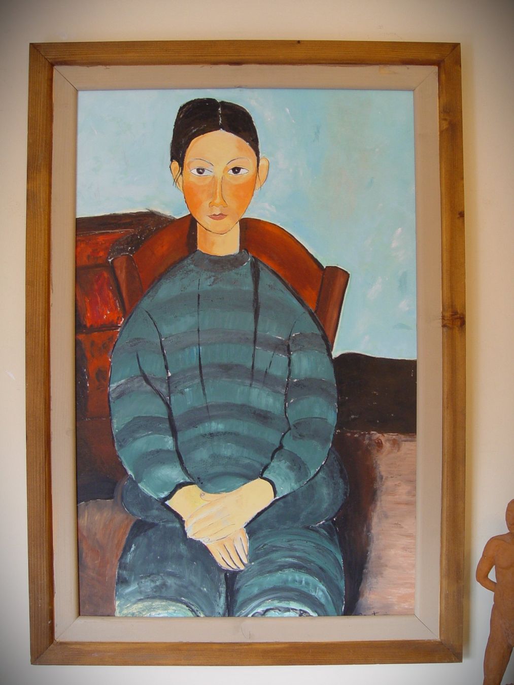 Gemälde: Grosses Oelgemälde nach Amadeo Modigliani – Gebraucht aus Rotkreuz von Dobermann5 2