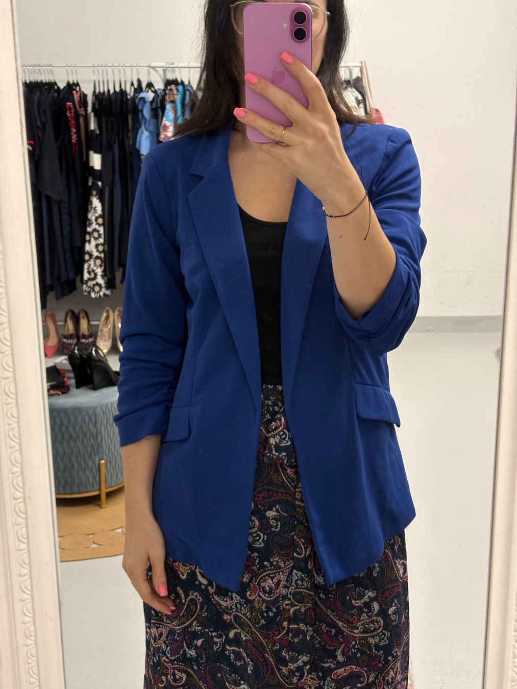 Only Giacche: Only Blazer Gr. 38 blau – Nuovo (secondo la descrizione) da Regensdorf venduto da secondchancefashion