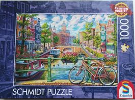 1000 Puzzle Schmidt, Amsterdamer Grachtenzauber