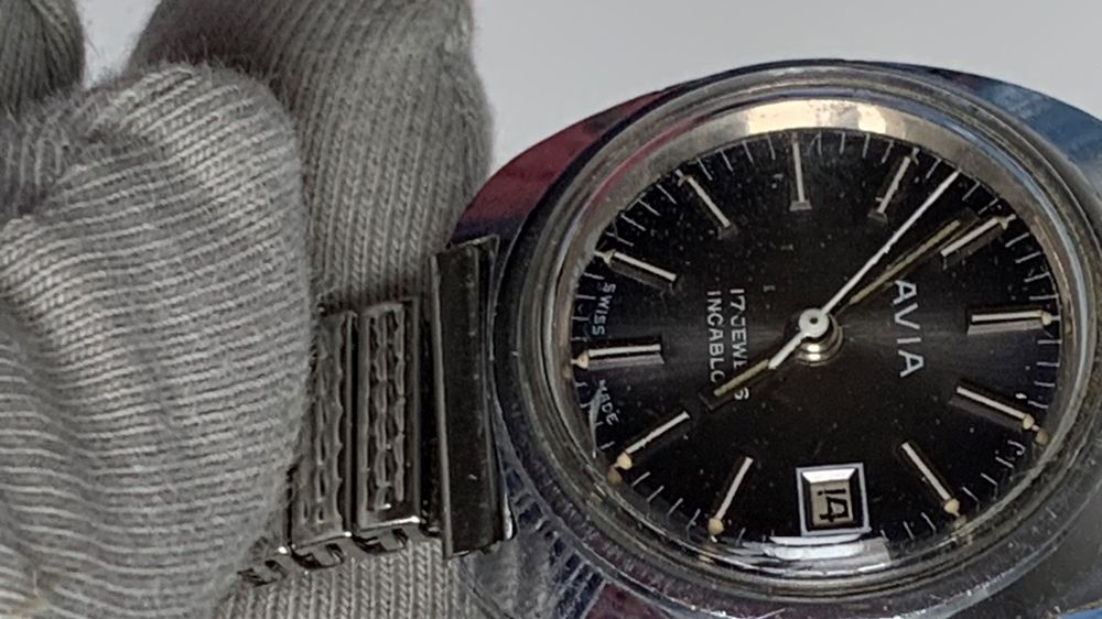 AVA Swiss Made Damen Armbanduhr Vintage 70er 7