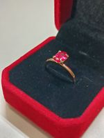 14K Gold-Ring, echter natürlicher RUBIN, schön & SELTEN !