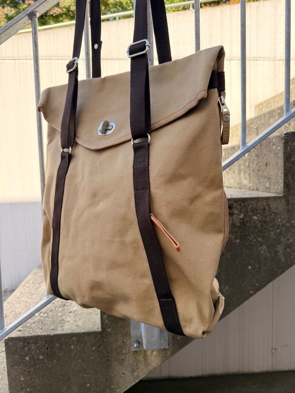 Sacs: Stofftasche QWSTION camel – D'occasion à Mettmenstetten par chris2220