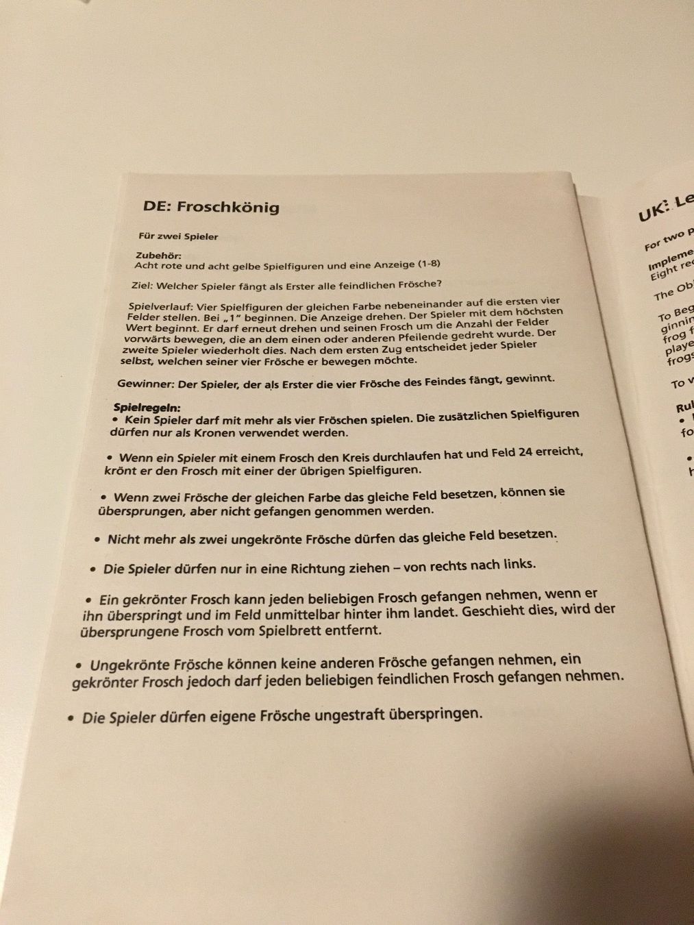 Spiele: Spiel - Froschkönig – Gebraucht aus Andwil SG von Rainboli 9