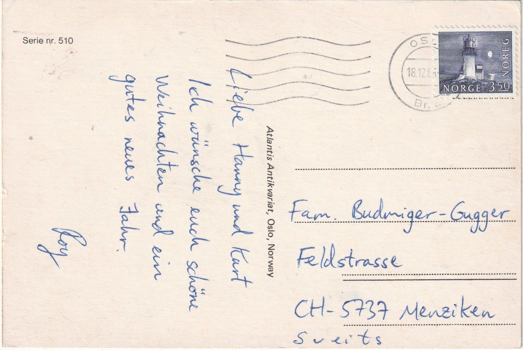 Cartoline postali: Kunstkarte serie nr. 510 – Usato da Lumbrein venduto da made02 1
