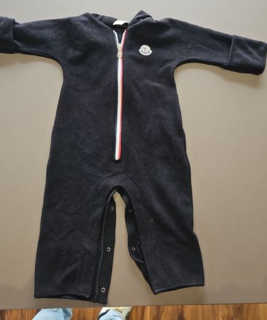 Moncler Baby Overall Fleece Gr. 68cm, Neuwertig, Schwarz!