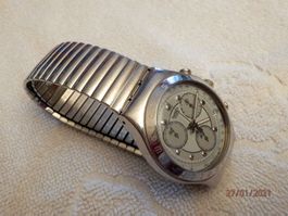 Swatch, Chronograph, 40mm,1995, Flexband