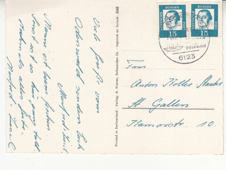 Cartoline postali: Humorkarte Schimpanse 1964 – Usato da Bürglen TG venduto da StampGraf 1
