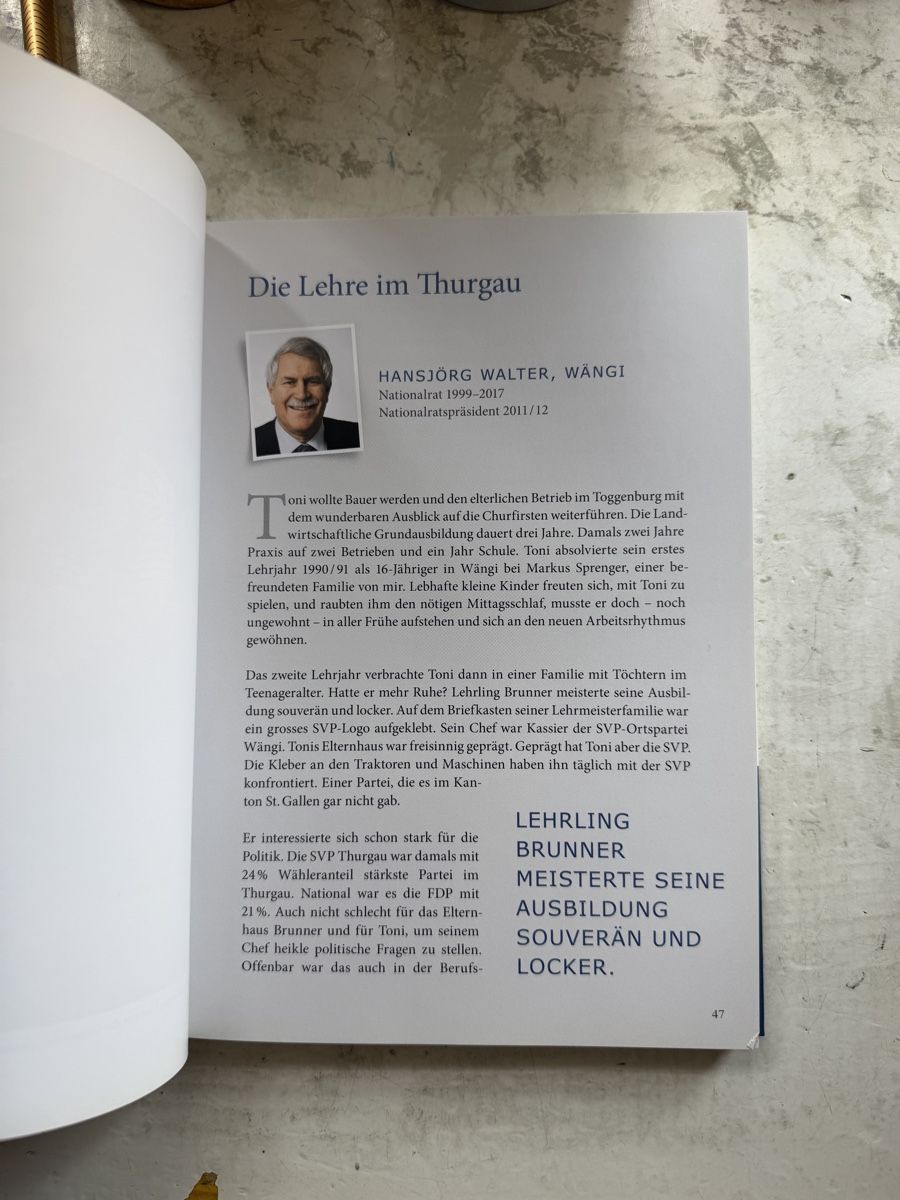 Bücher: Toni Brunner – Gebraucht aus Dietikon von Buchantiqdietikon 1