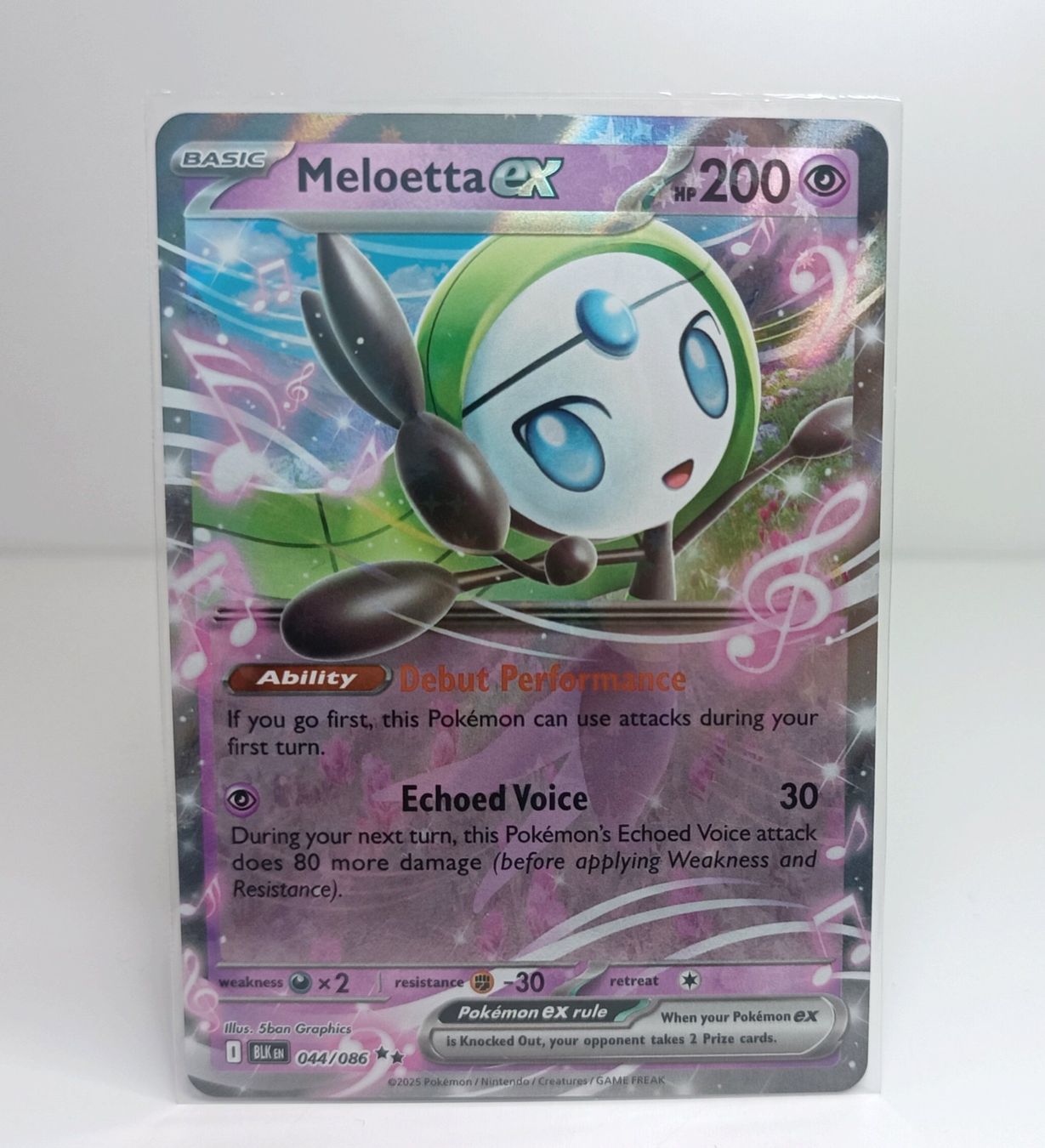 Pokémon Carte collezionabili: Meloetta ex 044/086 Black Bolt Pokemon BLK EN MINT – Nuovo (secondo la descrizione) da Muraz (Collombey) venduto da Carddealerswis
