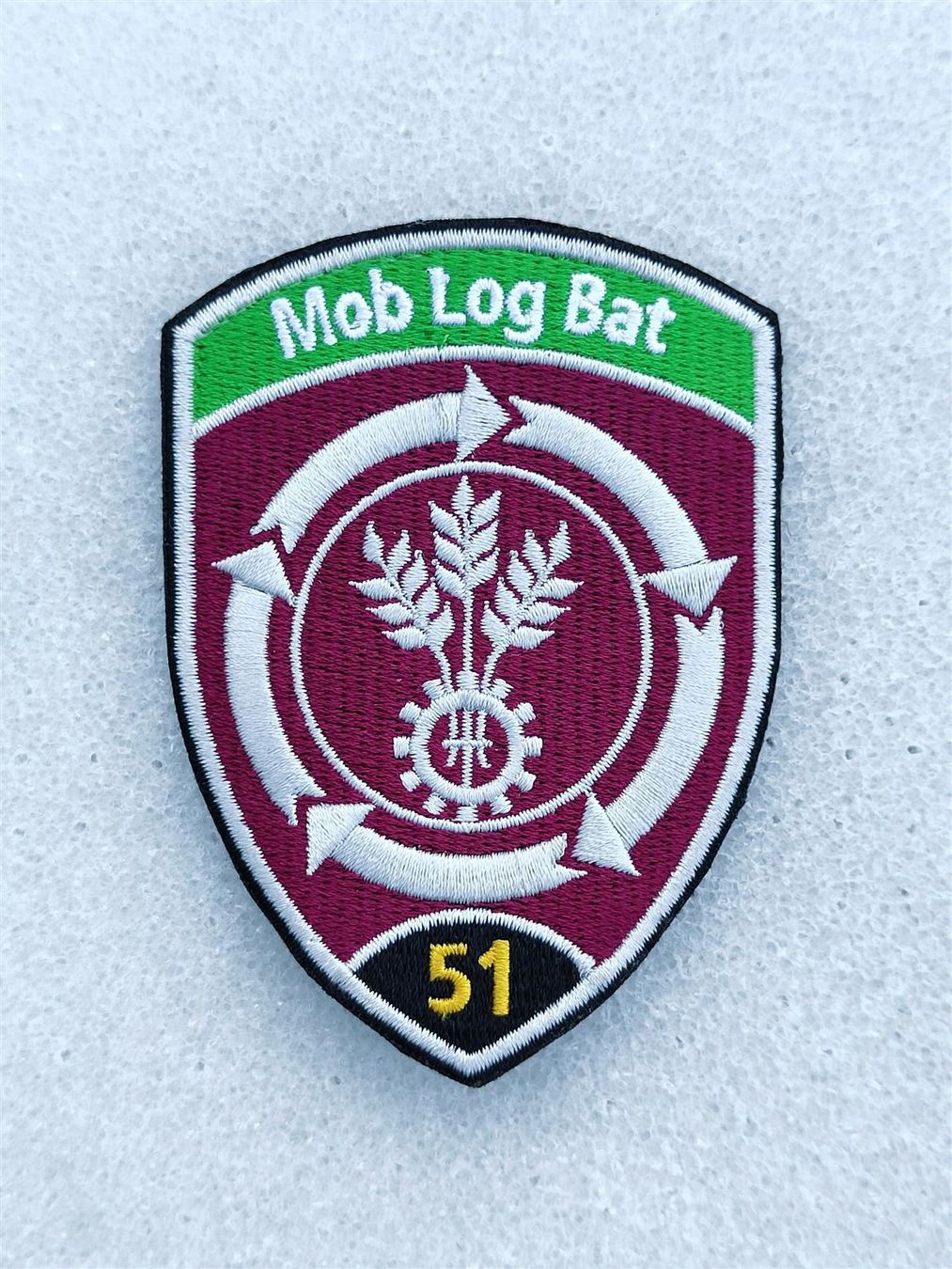 Placchette & Badge: Verbandsabzeichen Mob Log Bat 51 Stabskp – Usato da Bauma venduto da SwissMilitaria