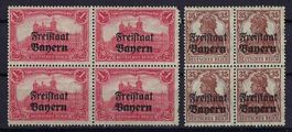 Altdeutschland mit Aufdruck Freistaat Bayern postfrisch