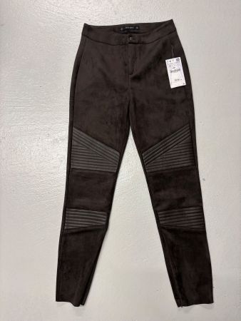 Neue Zara Hose im Wildleder Look Gr. S braun Leggings
