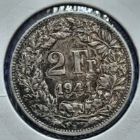 2 Francs Suisse 1941 en argent