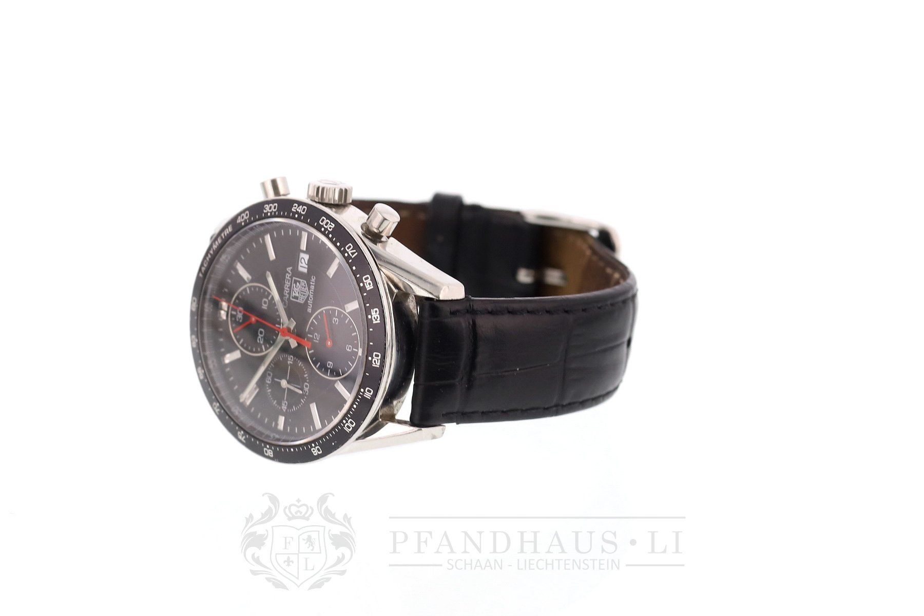 Tag Heuer Orologi: TAG Heuer Carrera Automatic Chronograph Calibre 17 – Difettoso da Schaan venduto da Pfandhaus-LI 2