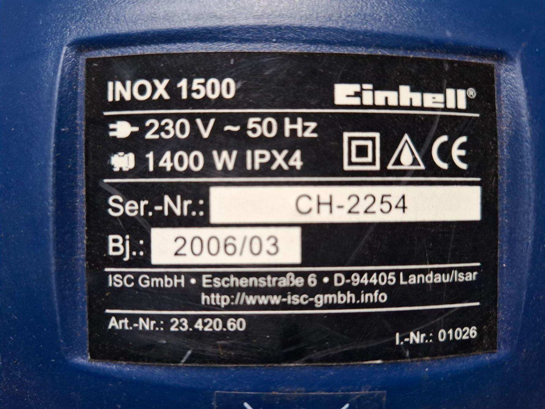 Einhell Aspirapolveri & Accessori: Nass-/ Trockensauger Einhell INOX 1500 – Nuovo (secondo la descrizione) da Auenstein venduto da Maurer-Moor 3