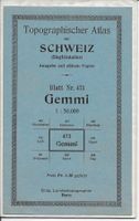 Topographischer Atlas Blatt 473 GEMMI 1927