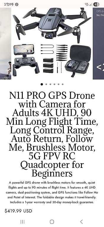 RC Kits de montage: Drone N11 PRO – D'occasion à Bellinzona par Desy.ti 1