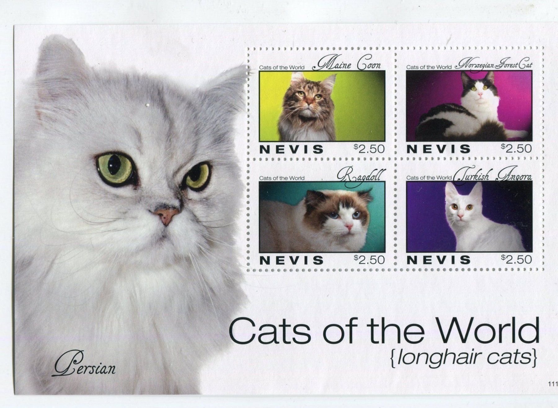 Tous les timbres: Block "Katzen". Nevis. – Neuf avec emballage d'origine à Basel par Butsch5