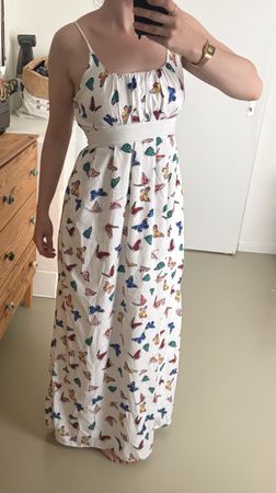 Robe longue Yumi, taille 38, imprimé papillons 🦋 été ☀️