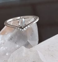 KLEINER GLITZER RING SILBER 925