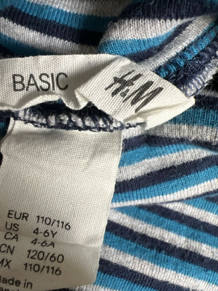 H&M Maglioni & Felpe: Rollkragenshirt gestreift, Gr. 110/116, Top! – Usato da Oensingen venduto da katepe 2